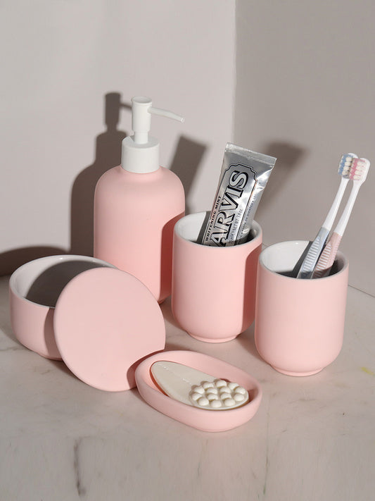 6-teiliges Keramik Set - Eleganz und Funktionalität für Ihr Badezimmer
